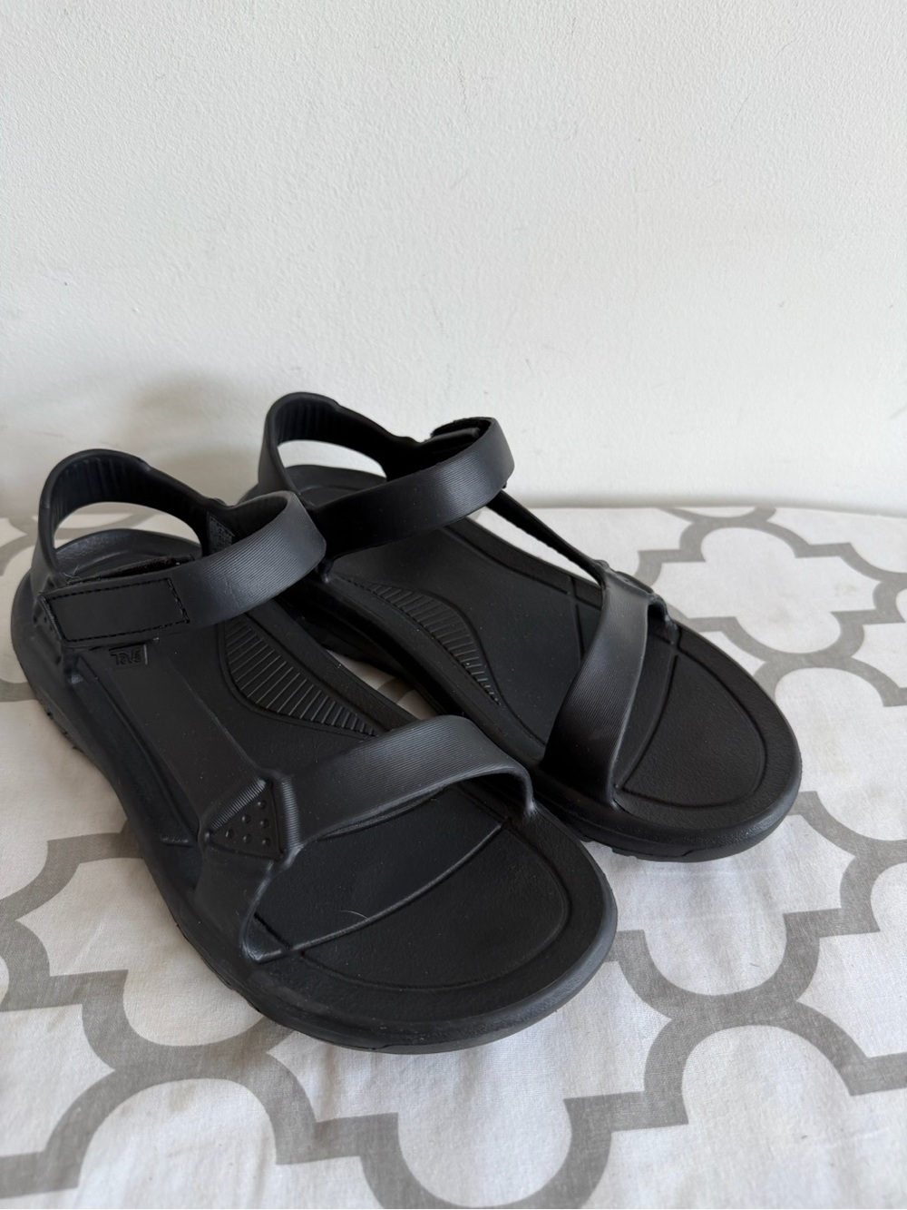 Teva Black Slip-On Rubber Flip Sandals